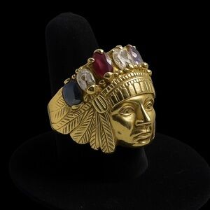 10K Gold, Indian Chief Ring, Florida State University 1 of 1 Custom Piece